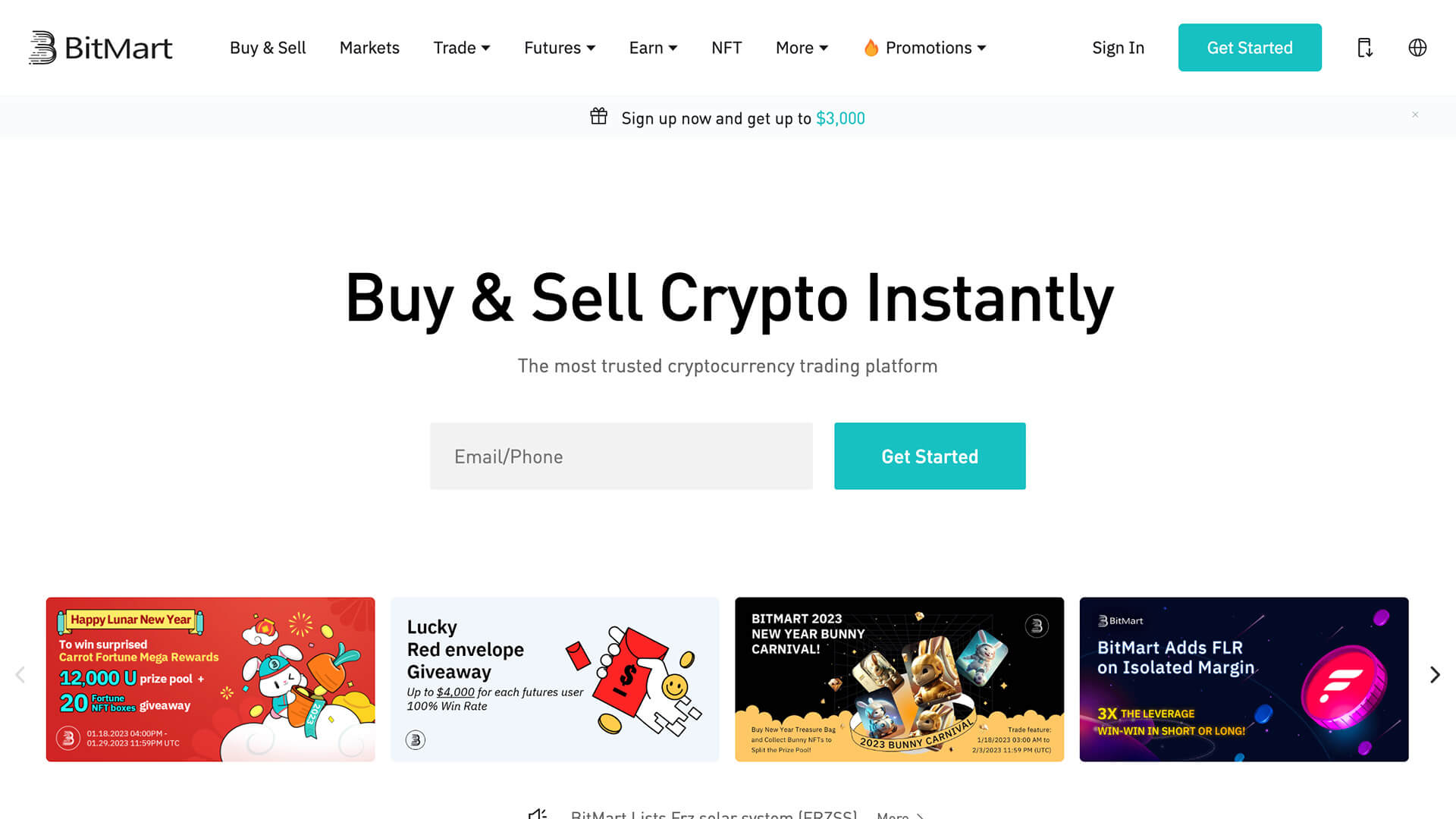 BitMart Crypto Exchange