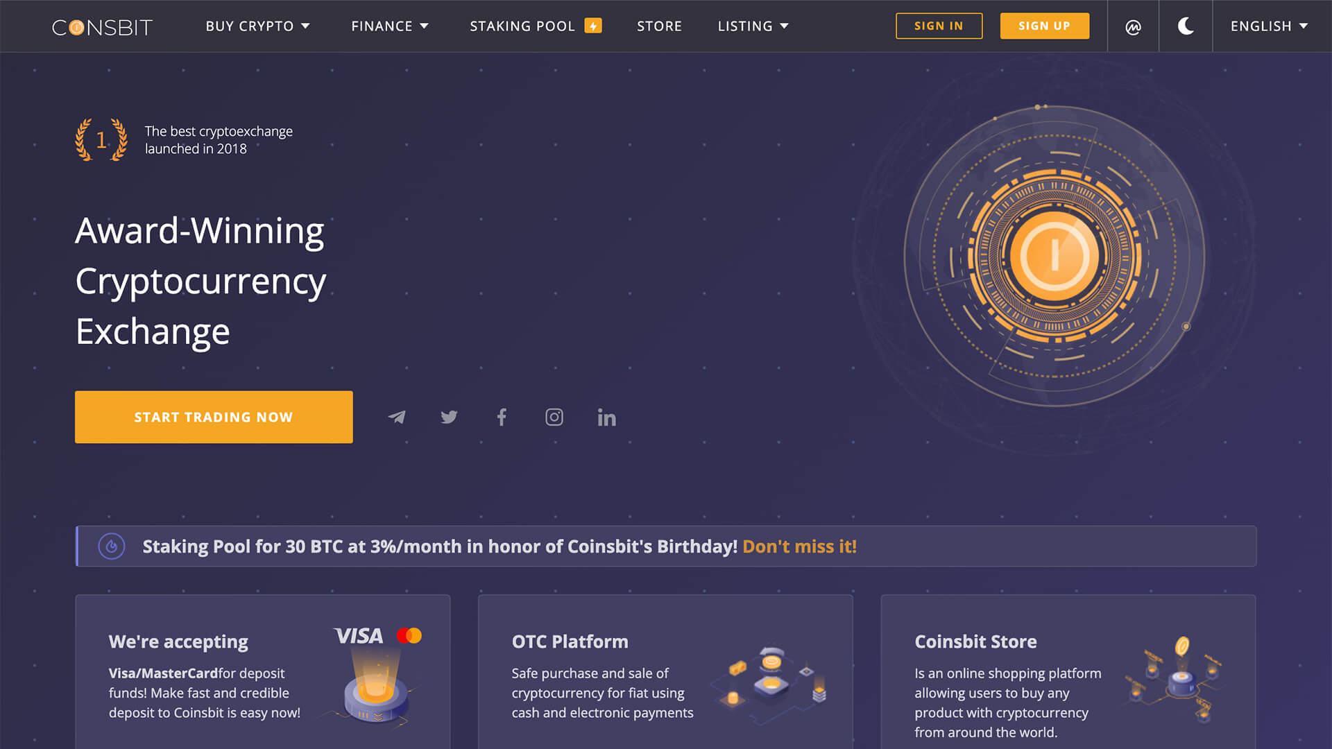 Coinsbit Crypto Exchange