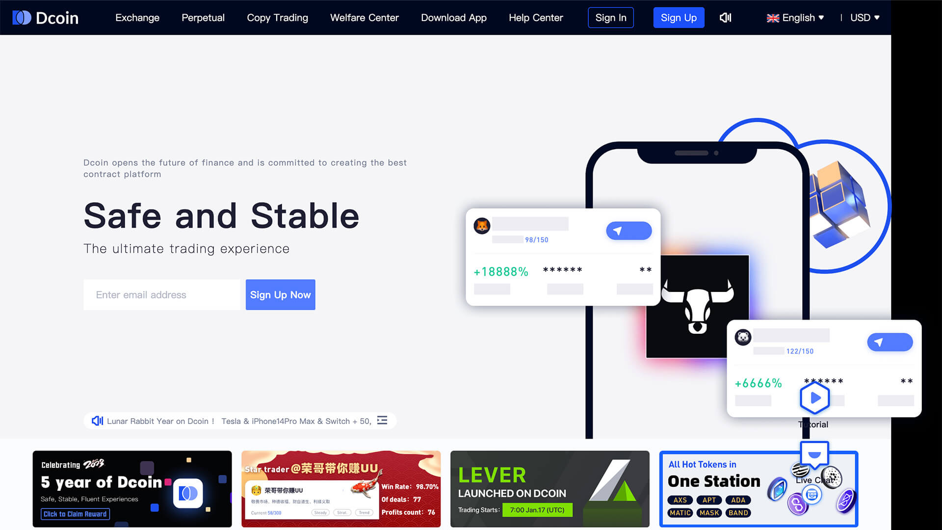 Dcoin Crypto Exchange